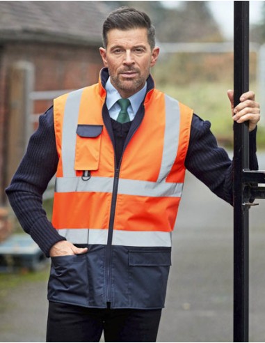 YOK-HV005-Hi-Vis Two-Tone Bodywarmer
